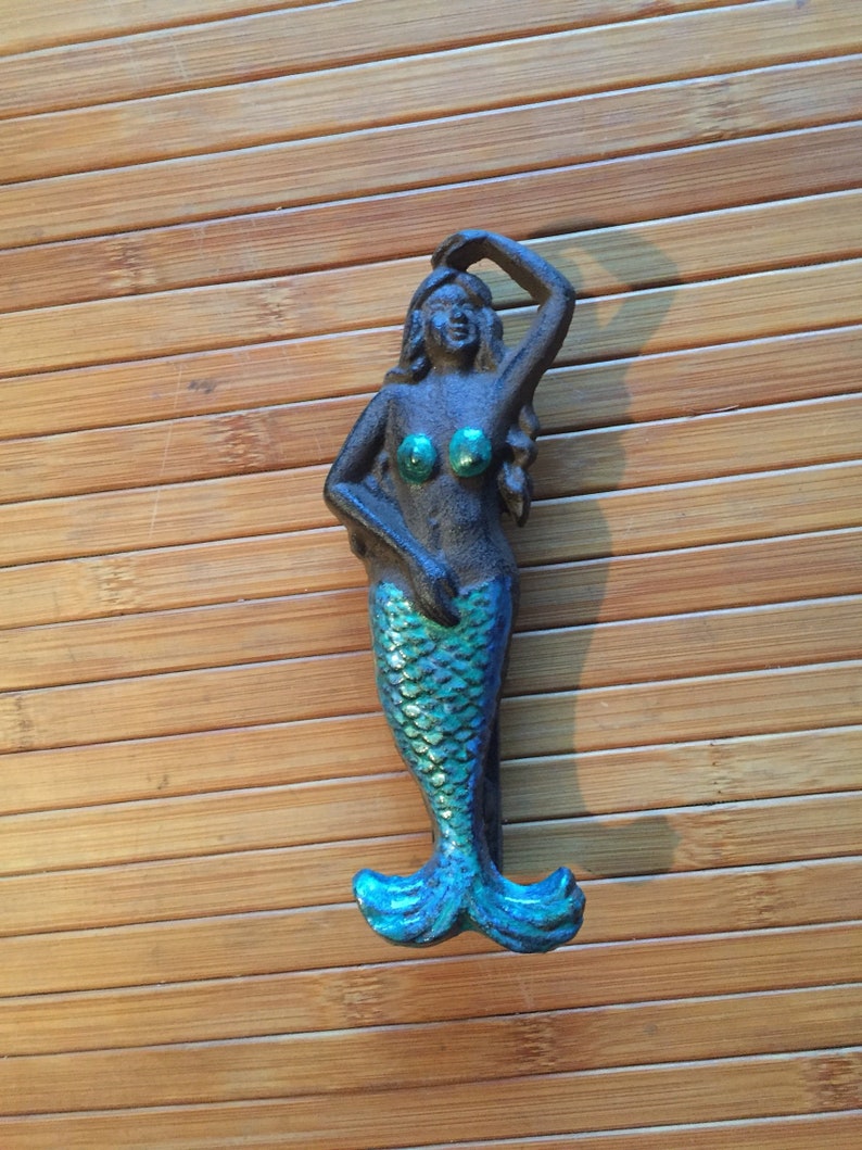 Hand Painted Mermaid Door Knocker Etsy