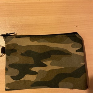 Coin Pouch Camouflage Camo Canvas Coin Purse Cellphone Card Bag With Handle And Zipper Coin Pouch Camouflage Camo Canvas Coin Purse Cellphone Card Bag With Handle And Zipper