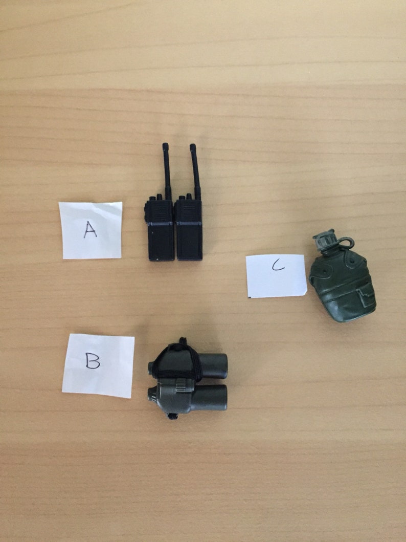 GI Joe Canteen Binoculars Walkie Talkie