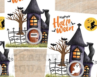 Haunted House Halloween Scratch Off Game – Party Raffle