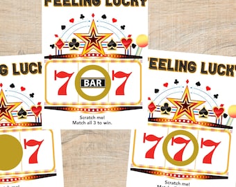 Casino Scratch Off Game - Slot Machine Party Raffle