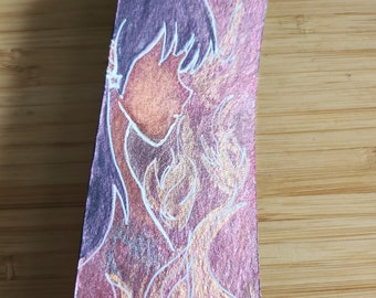 Mars Princess Hand painted traditional watercolor bookmark