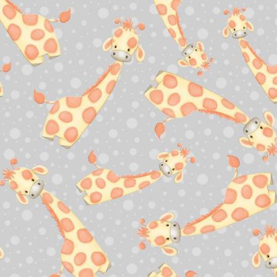 Giraffes Flannel Fabric by the Yard Baby Soft Gender Etsy