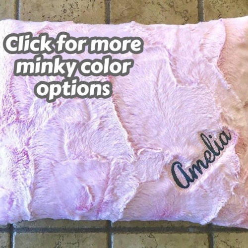 Personalized Minky Pillowcase Toddler Pillow Cover Travel Etsy