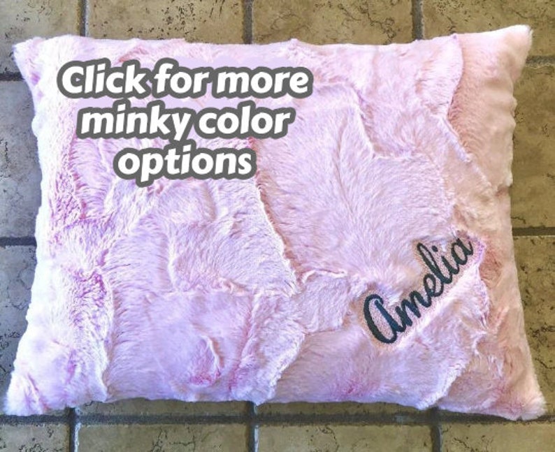 Personalized Minky Pillowcase Toddler Pillow Cover Travel Etsy