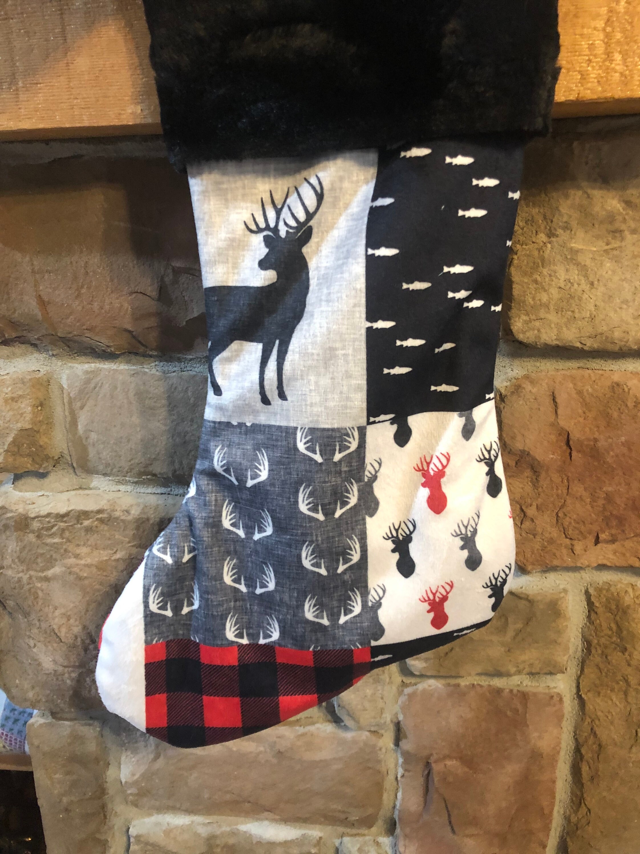 Baby Boy Christmas Stockings Little Man Woodland Etsy