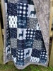 Little man blanket, personalized baby boy, blue plaid woodland, Lumberjack, designer minky, hunting, toddler, deer buck antlers, country 