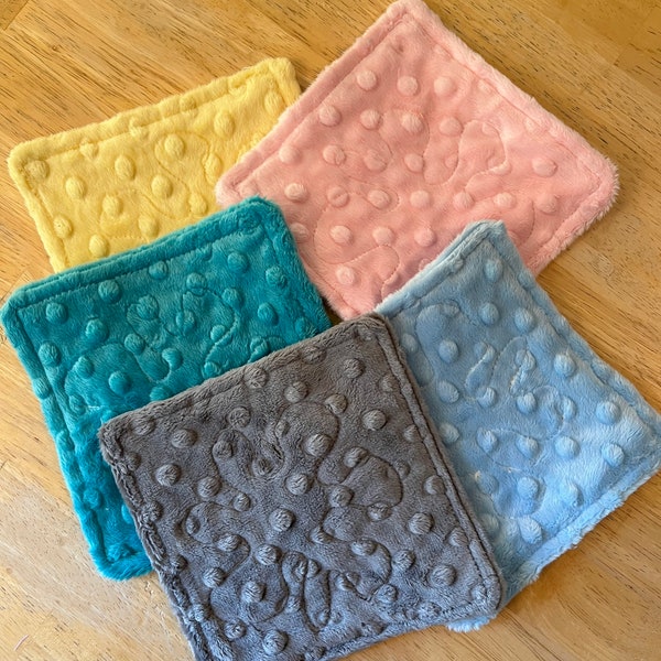 Reusable Cloth Wipes, Minky Wash Cloths, cloth diaper , new baby gift, soft plush, colorful, make up removing cloth, washcloth