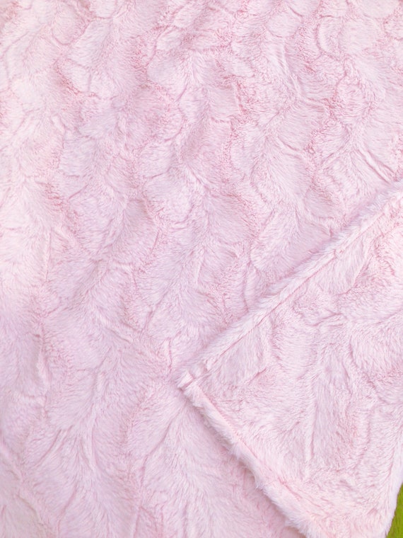 Fluffy Pink Baby Blanket Designer Minky New Baby Gift Cute Crib Blanket Fun Soft Etsy Canada