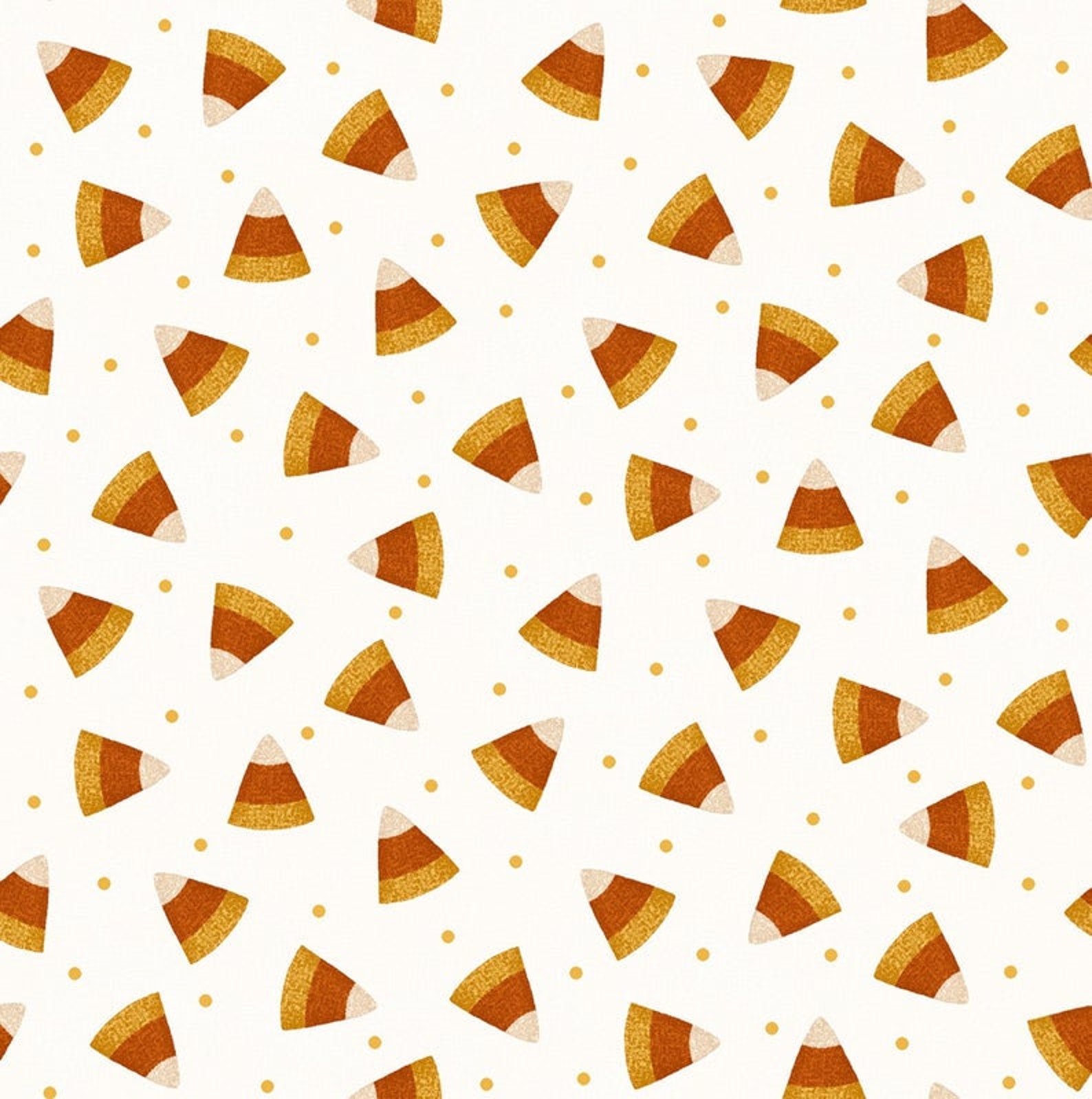 Halloween fabric Candy Corn Flannel Cotton fall fabric Etsy