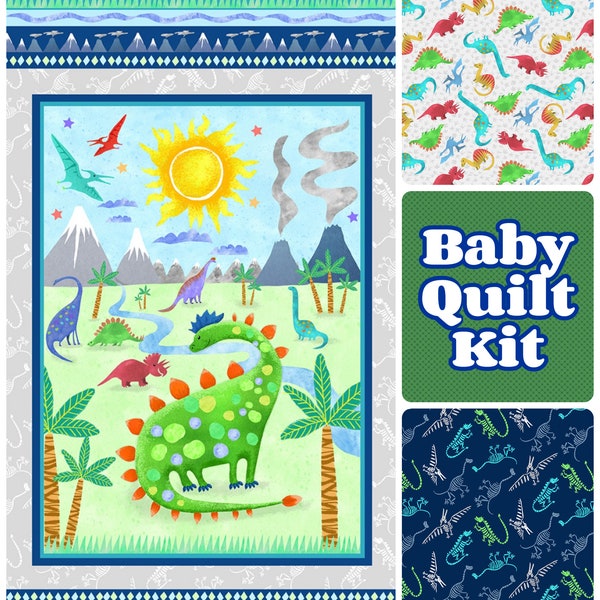Dinosaur Quilt Panel Etsy