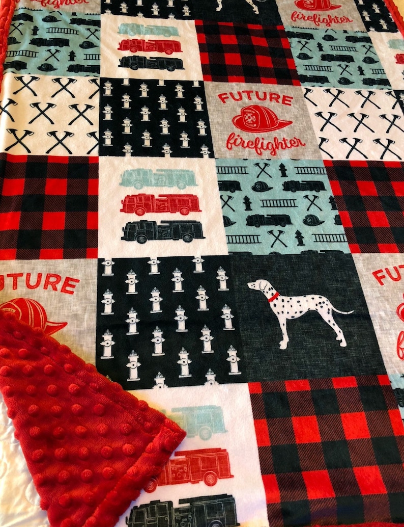fire truck nursery bedding