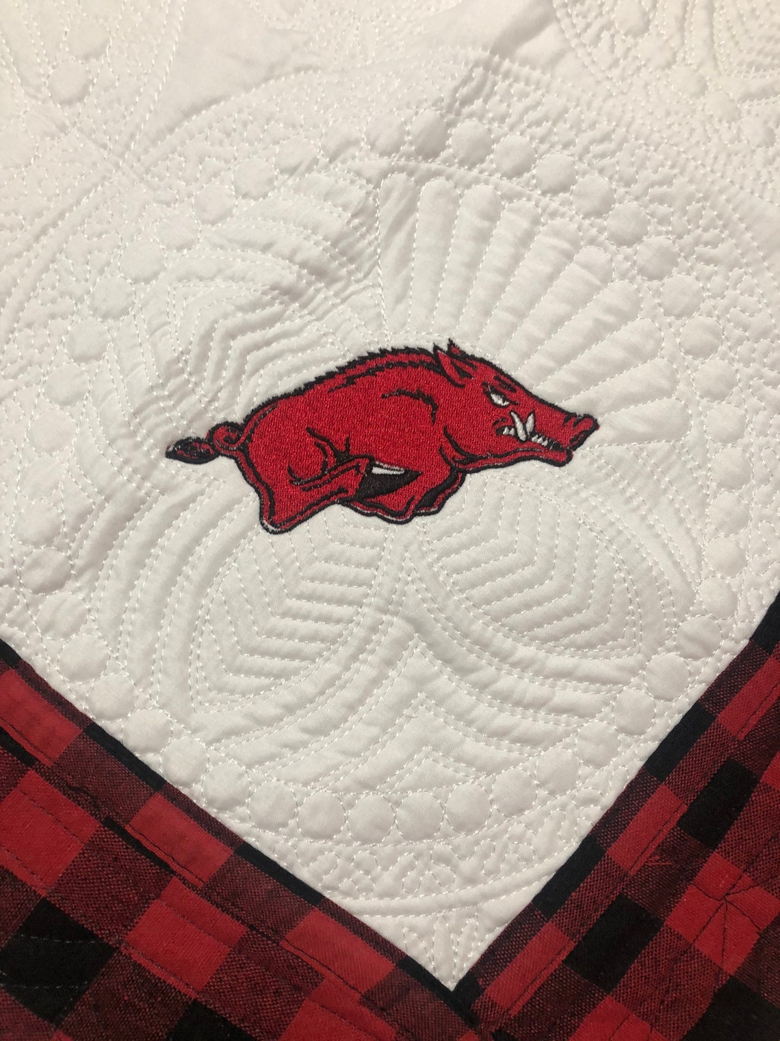 Arkansas Razorback Baby Quilt Blanket Razorbacks Officially Etsy