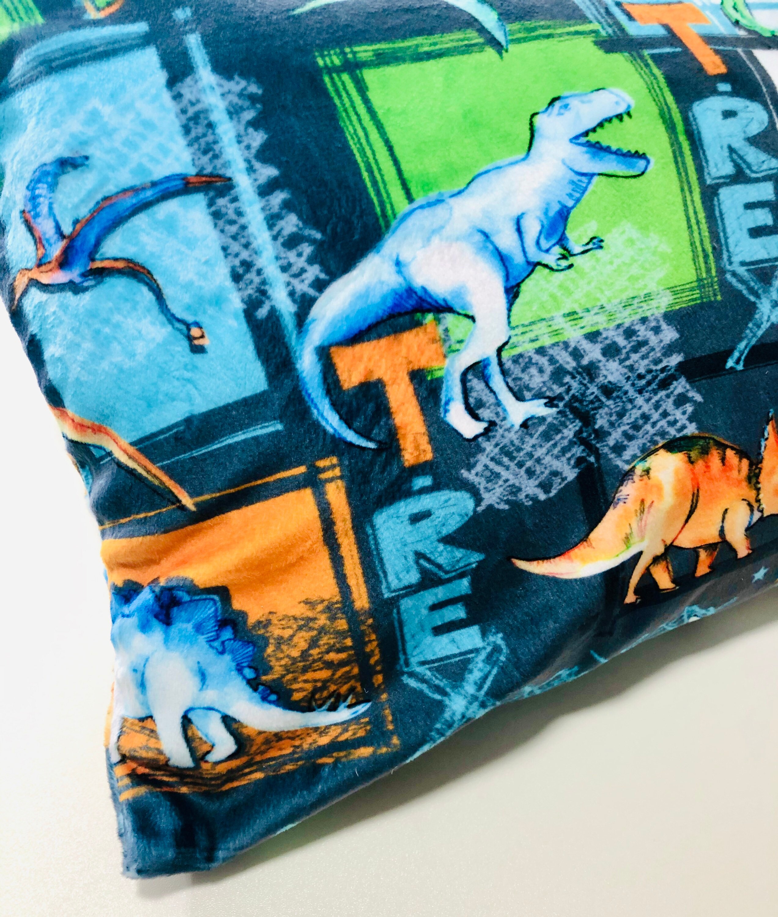 Dinosaur Pillow Case Personalized Minky Pillowcase Dino Etsy