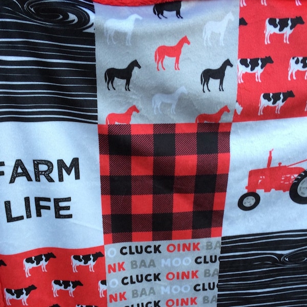 Tractor Blanket Etsy