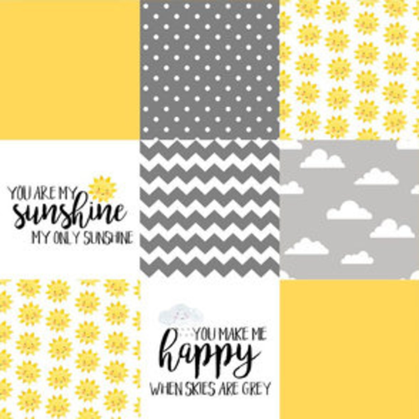 You Are My Sunshine Minky Fabric Remnant 24 X 36 Etsy