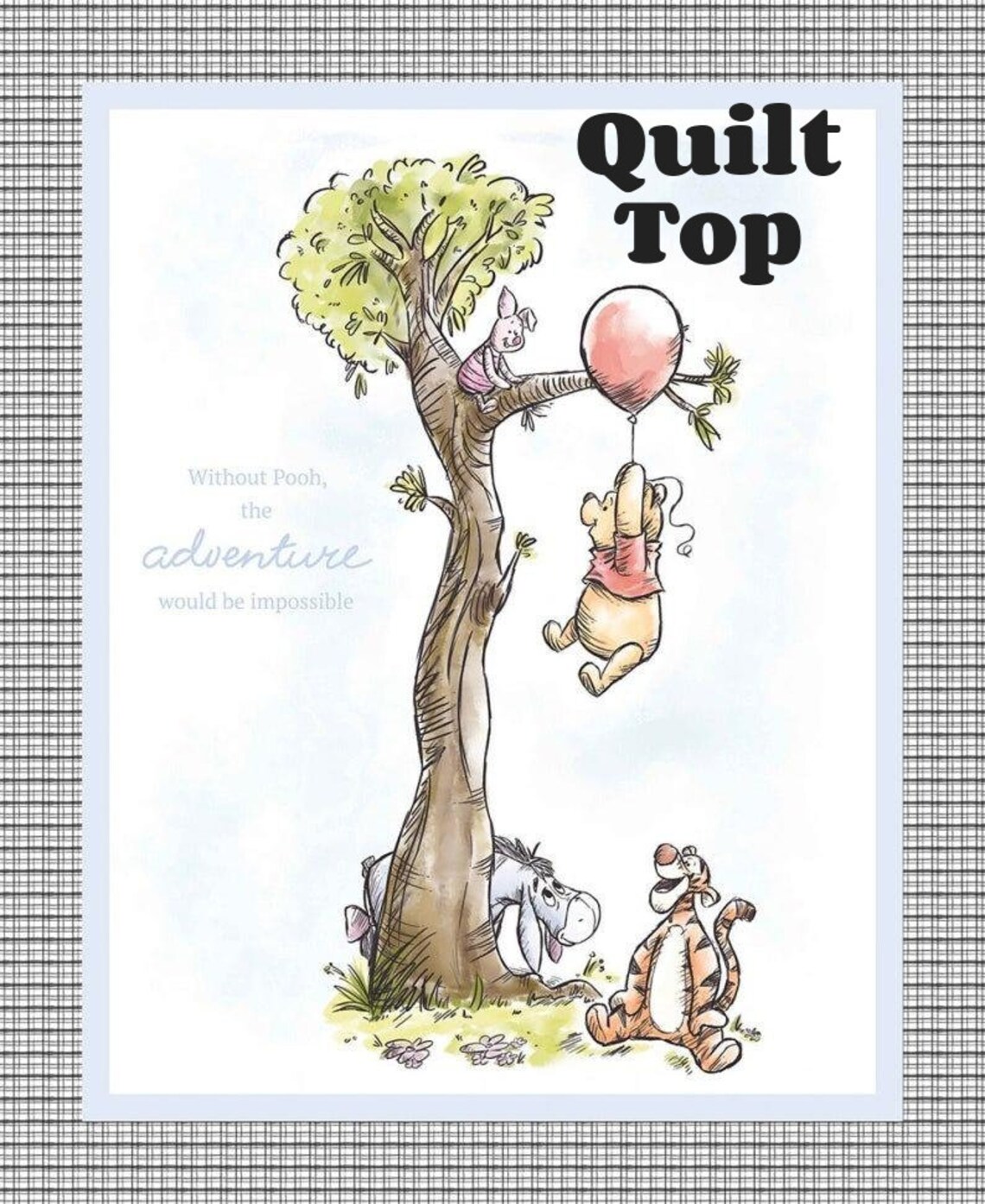 Winnie the Pooh Fabric baby quilt fabric kit baby boy quilt Etsy