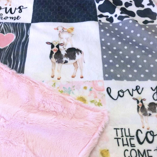 Cow Baby Blanket Etsy