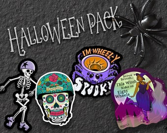 Roller Derby Halloween Sticker Pack