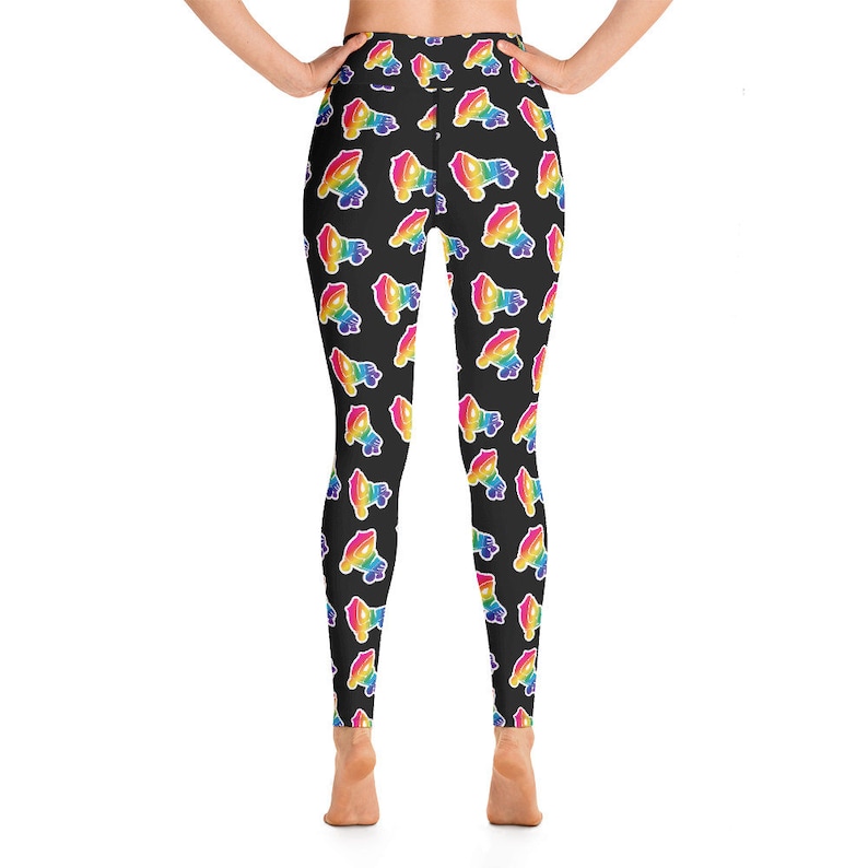 Roller Skate Love Pride Edition Yoga Leggings Etsy