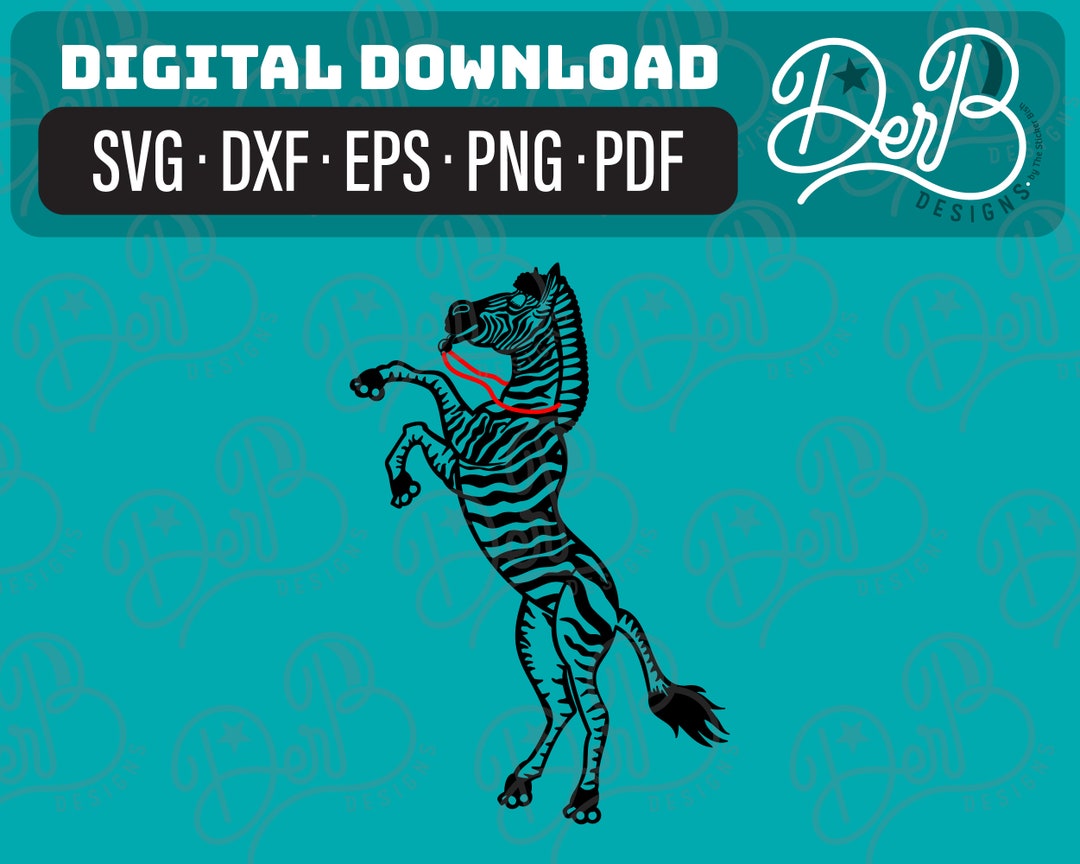Zebra Roller Derby Referee Digital Download SVG DXF Png Eps Pdf Vinyl