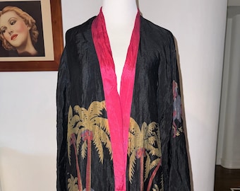 1920s Egyptian revival silk  Robe as-is condition