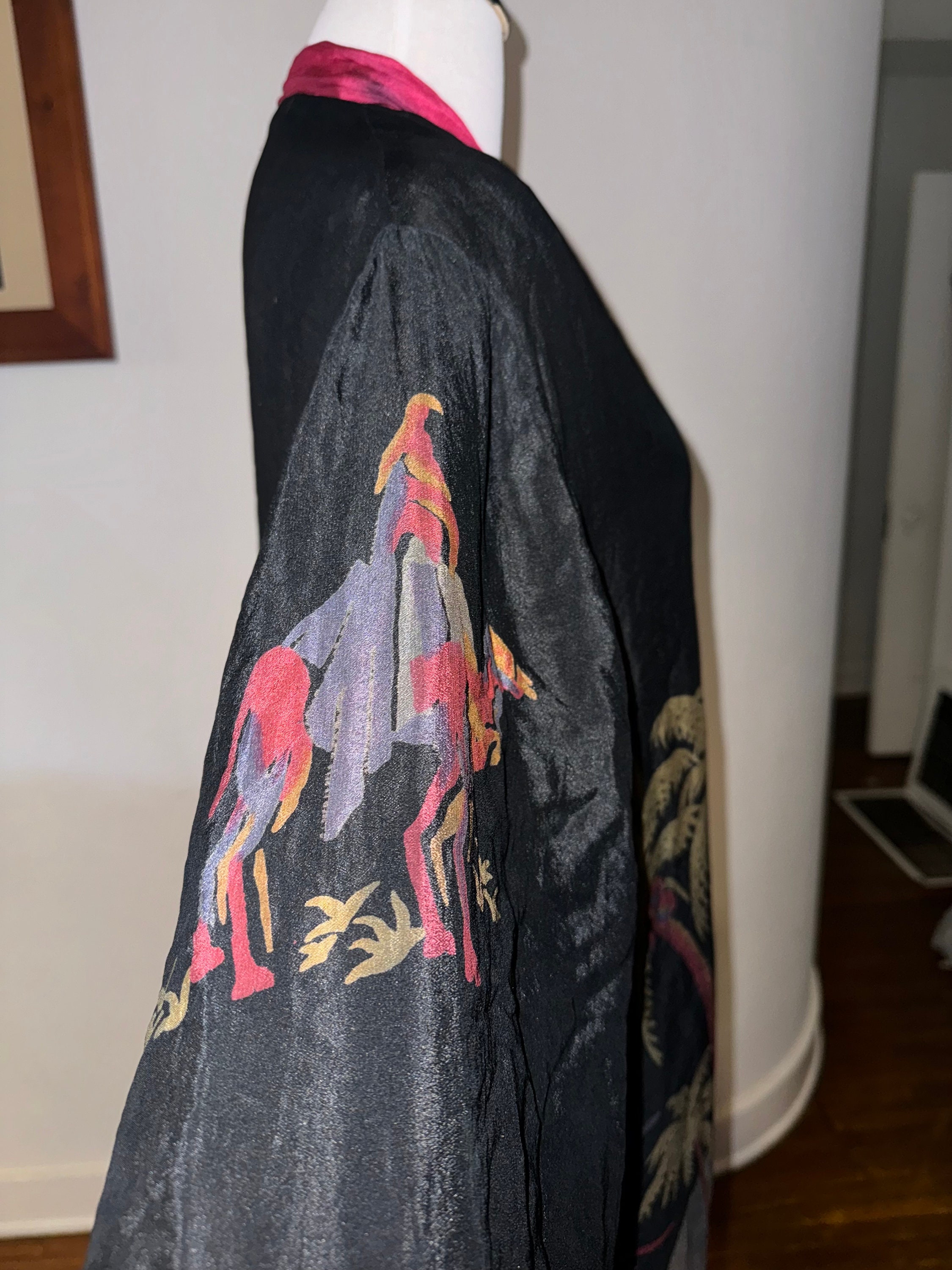 1920s Egyptian Revival Silk Robe As-is Condition - Etsy