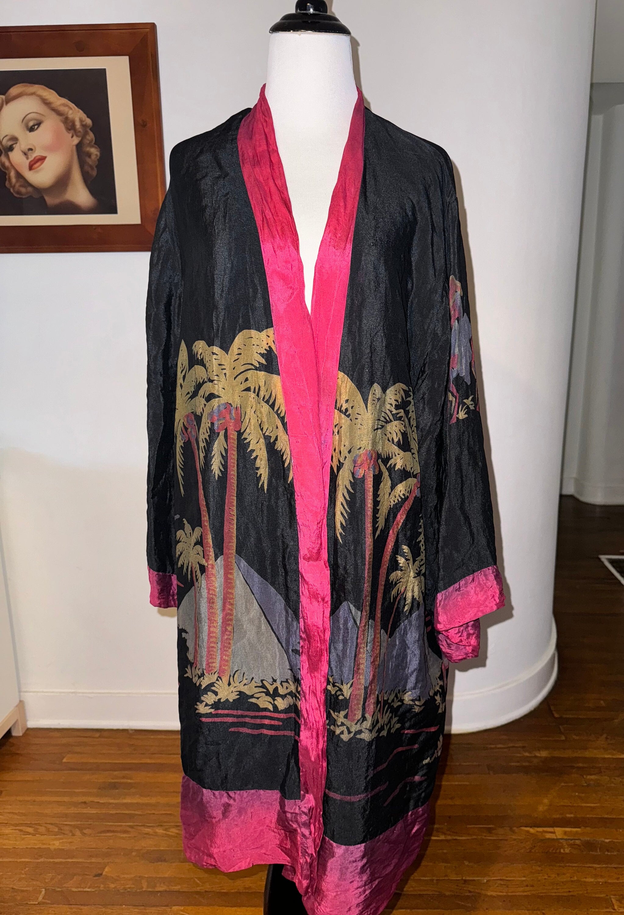 1920s Egyptian Revival Silk Robe As-is Condition - Etsy