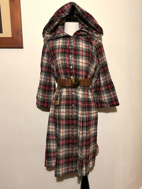 1940s Jonathan Logan HOODED dress