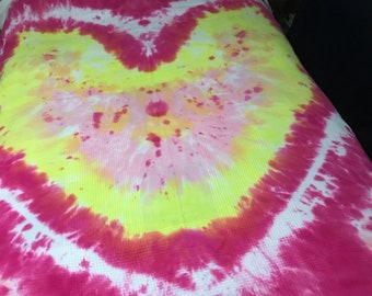 Tiedye Bedding, Tiedye Single Sheet Set, Single Bed, Boho Sheets, Tiedye Linen, Tiedye Sheets