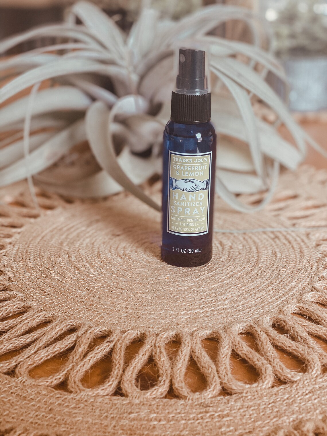 Macrame Hand Sanitizer Spray Holder Keychain Etsy