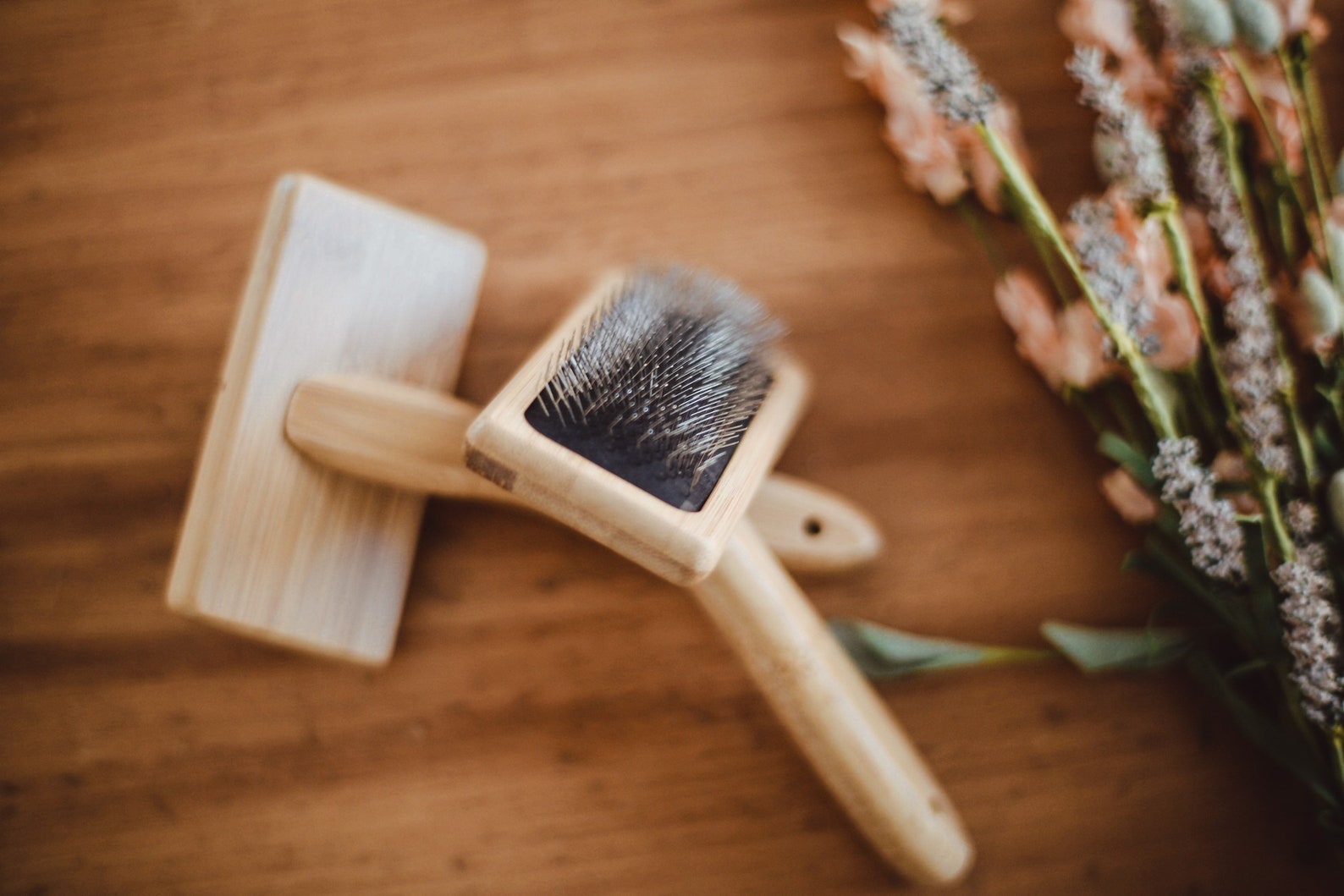 Macrame Brush / Bamboo Brush / Slicker Brush / Macrame Comb / Etsy