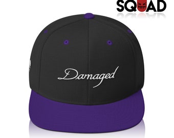 Black | Purple "Damaged" Joker Suicide Squad Snapback