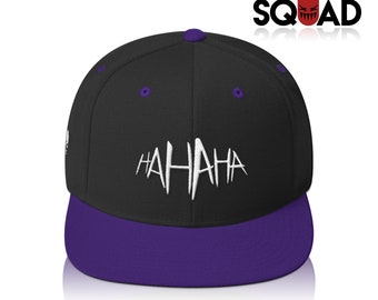 Black | Purple "HA HA HA" Joker Suicide Squad Snapback