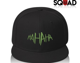 Black | Green "HA HA HA" Joker Suicide Squad Snapback