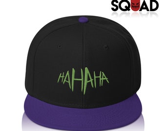 Purple | Green "HA HA HA" Joker Suicide Squad Snapback