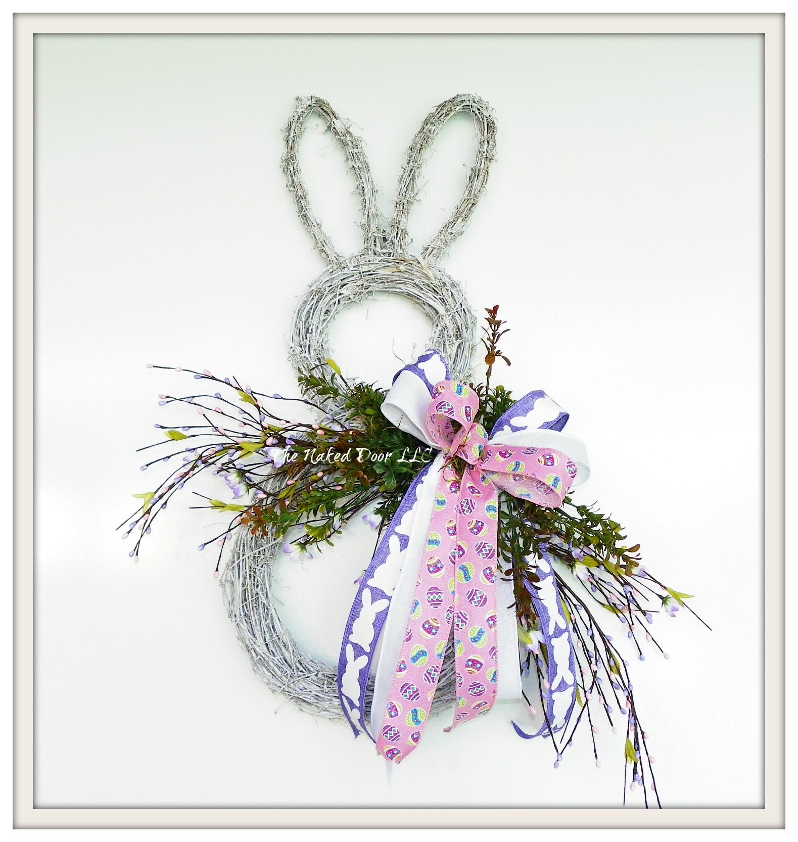 Bunny Grapevine Wreath Bunny Wreath Easter Wreath Spring - Etsy