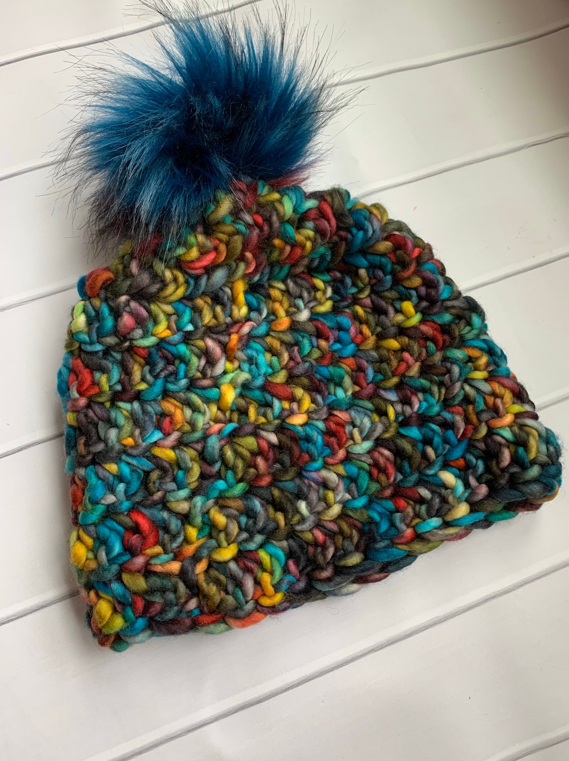 rainbow chunky wool