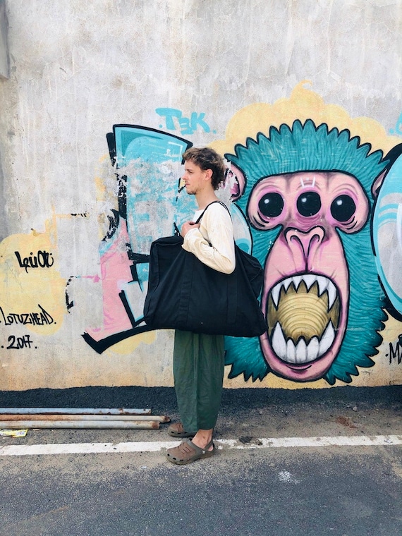 Handmade Jumbo Bag Organic Twill Cotton Boho Hipster All