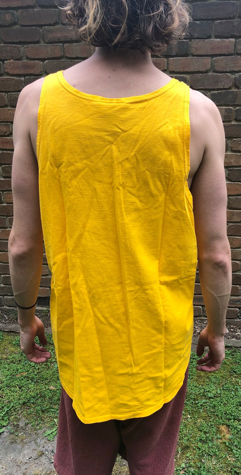 Vintage Russell Athletic Tank Top / Retro Yellow Singlet / 90s Etsy
