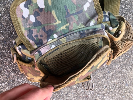 VINTAGE SATCHEL / Military Militia Kit Bag / Assa… - image 6
