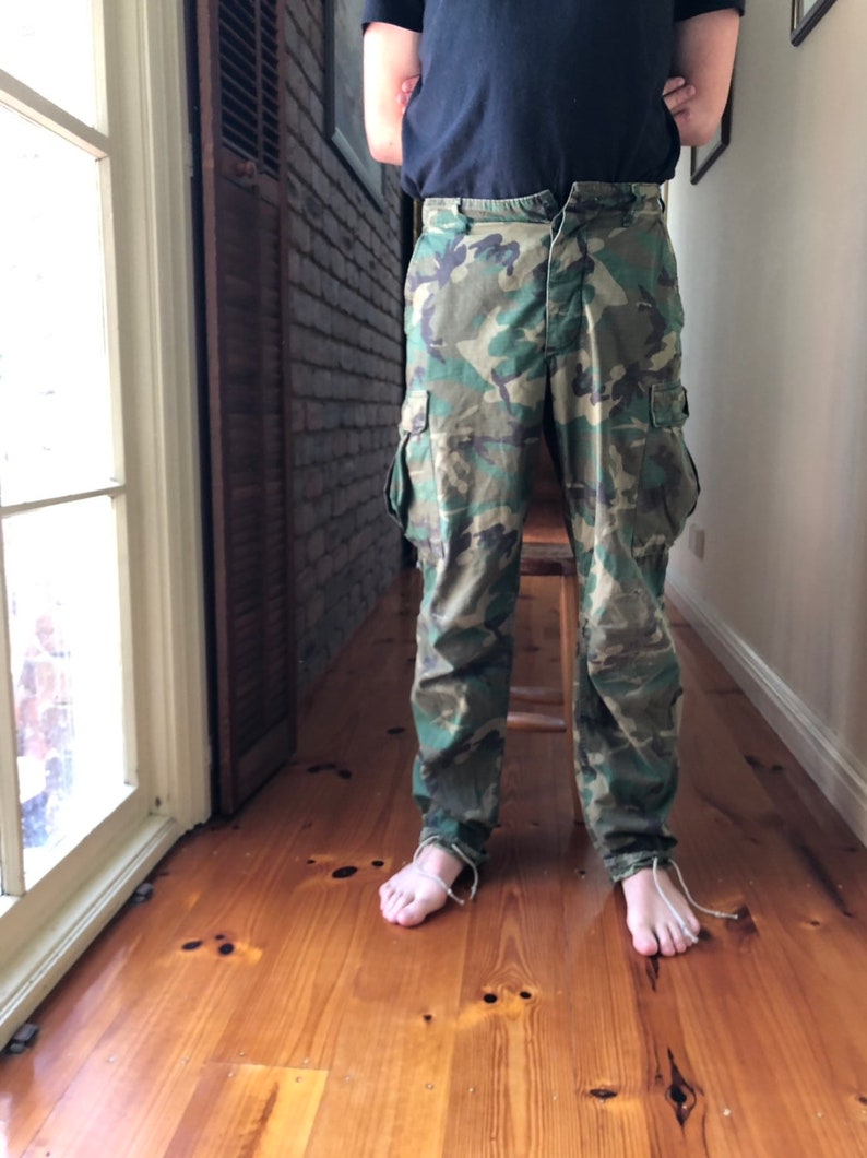 Vintage Military Camouflage Pants / Ripstop Nylon / Grunge / | Etsy