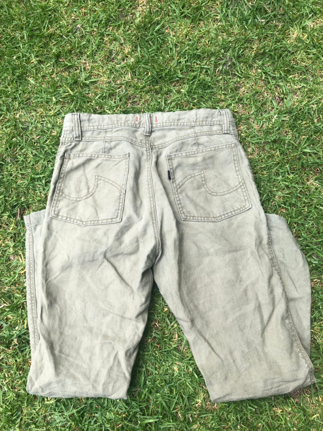 Vintage Khaki Green Cargo Pants / Safari Trousers / Unisex / | Etsy