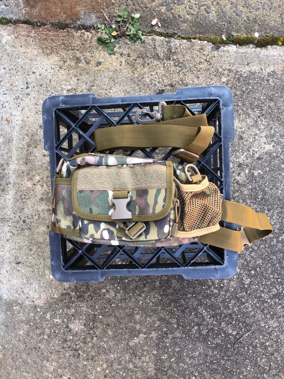 VINTAGE SATCHEL / Military Militia Kit Bag / Assa… - image 5