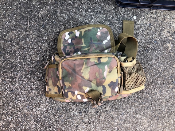 VINTAGE SATCHEL / Military Militia Kit Bag / Assa… - image 10