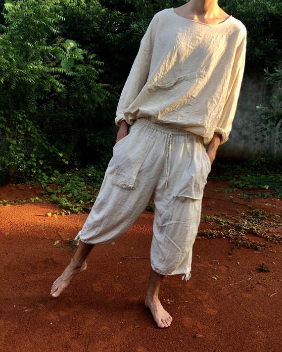 Bohemian Capris in Organic Cotton & Bamboo - Nomads Hemp Wear