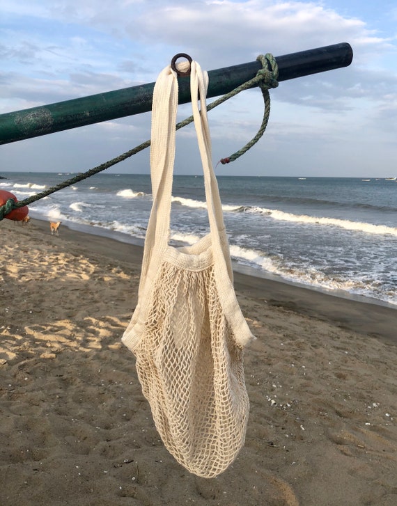 Buy Handmade Beach Bag / Boho Hipster / All Purpose Market Beach Bag / Net  Catcher Bag / Eco Friendly / Summer / Beach Bum / Travel / Upcycled Online  in India 