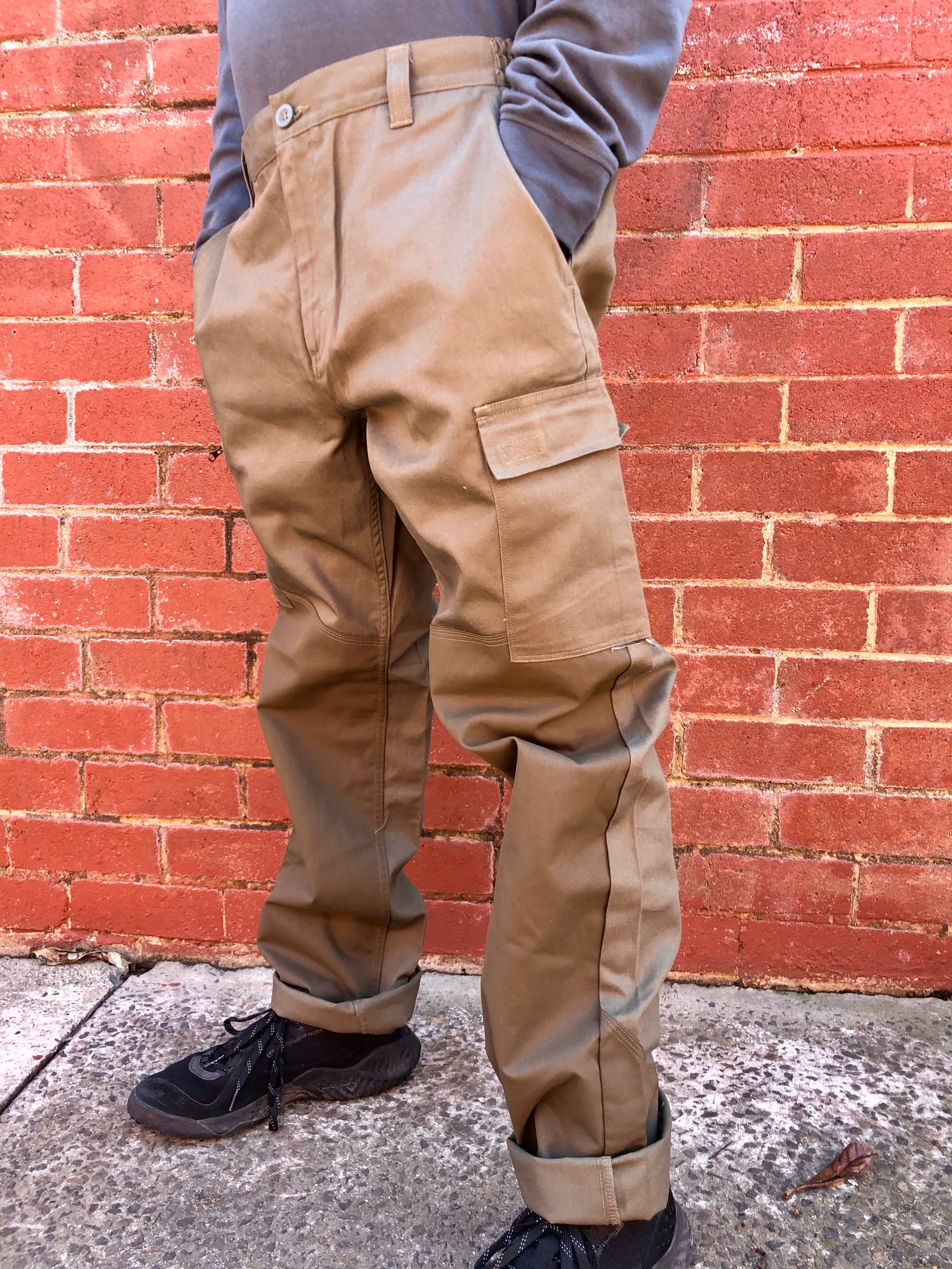 Buy DEADSTOCK CARGO PANTS / Windproof Rainproof Weatherproof / Military /  Tan / Cargo Pockets / Knee Cap / Militia / Utility / Army / Trek Online in  India 