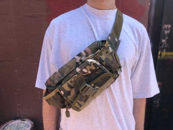 VINTAGE SATCHEL / Military Militia Kit Bag / Assa… - image 1