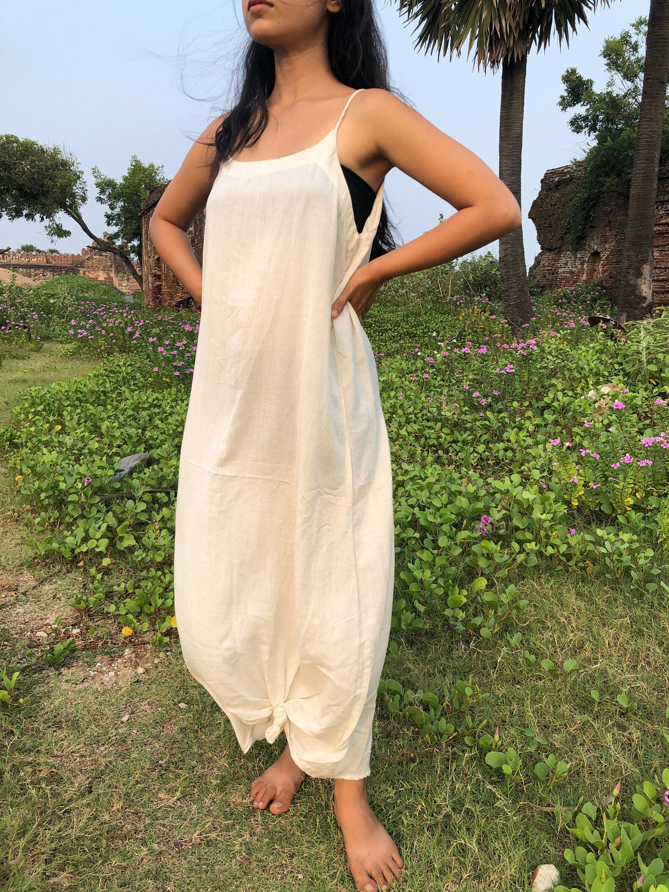 patio dresses cotton Boho Maxi 100% Cotton Sun Dress NALA-DRESS Size:6 (US 16-18) With MERSEA